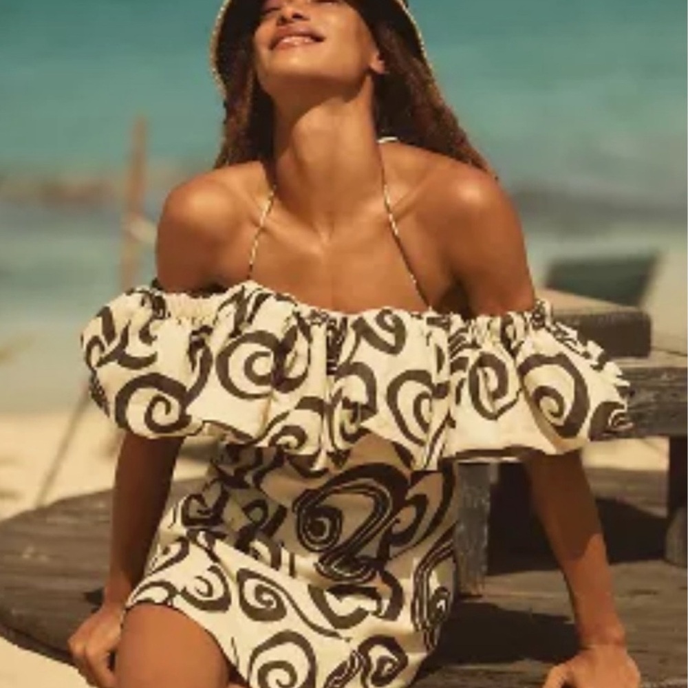 NWT The Wolf Gang Mirador Linen Mini Dress Size XS